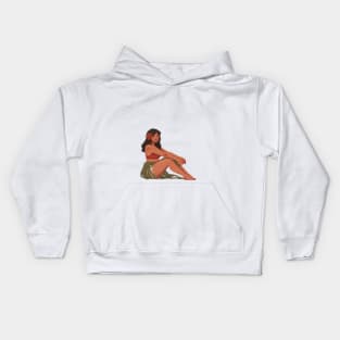 Christmas Island Girl Kids Hoodie